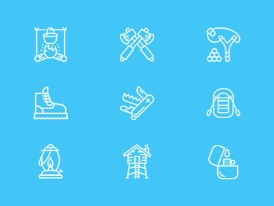Freebies - Camping Icons