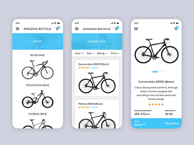 Amazing Bicycle App app bicycle mobile app