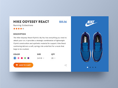 Nike Product Page Concept clean nike product page shop ui ux web