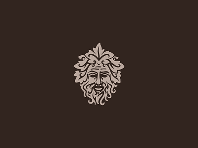Philosopher logo logotype man nature philosopher wine