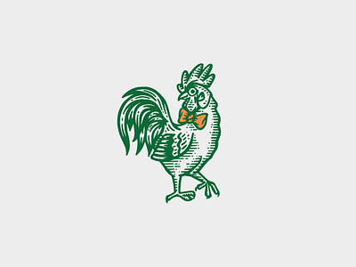 Aristocratic Rooster aristocrat bird character cock eco farm farmer logo logotype nature rooster