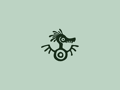 Ethnic Dragon Logo animals character dragon ethnic logo logotype nature