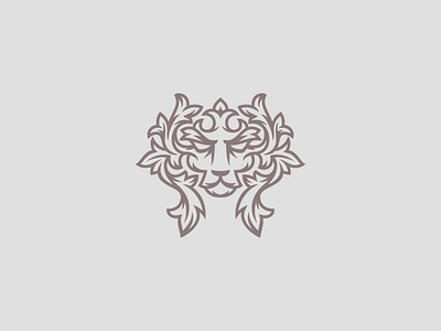 Ornamental lion logo