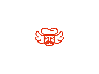 Chef With Wings Delivery Logo