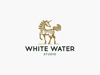 Magic unicorn logo animal character ethnics horse logo logotype nature unicorn zoo