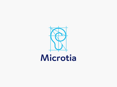 Microtia architecture ear hospital logo logotype medicine