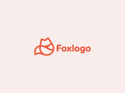 Foxlogo baby character chidren fox kids logo logotype minimalism nature toy