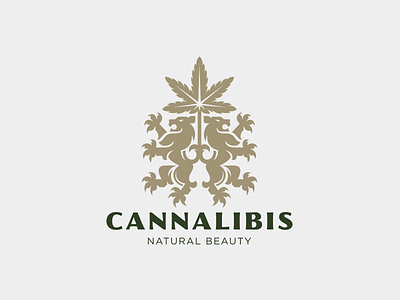 Cannalibis animals cannabis character lion logo logotype nature zoo