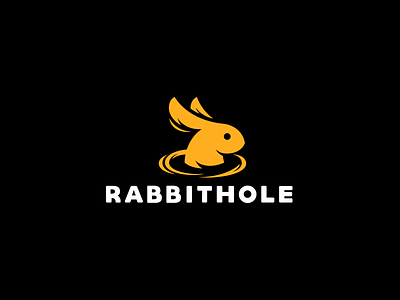 Rabbit hole animals app character hole logo logotype nature rabbit zoo