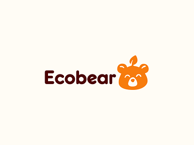 Ecobear animals bear character logo logotype minimalism nature zoo