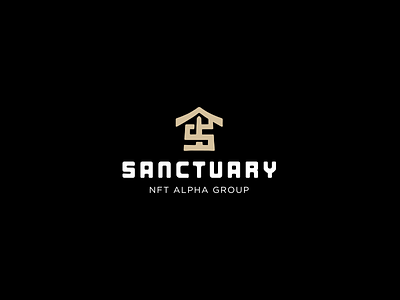 Sanctuary crypto god logo logotype minimalism monogram nft s sanctuary temple