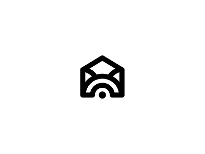 Raccoon animals character home house logo logotype minimalism raccoon zoo