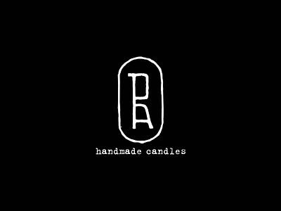 RA a candle handmade letter lettering logo logotype minimalism monogram r ra