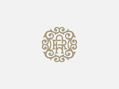 AR monogram ar logo logotype monogram ornament