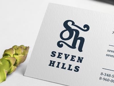 Seven Hills food letter lettering logo logotype monogram restaurant type