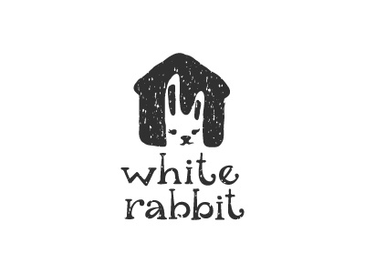White Rabbit branding decor handmade illustration lettering logo logotype rabbit shop type