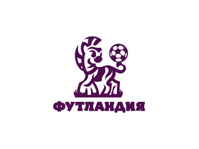 Futlandiya identity branding logo brand football club children kids logotype logo ball zebra football
