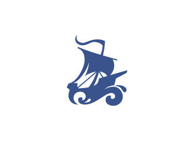 LifeNavigator logo logotype sail sea ship wave