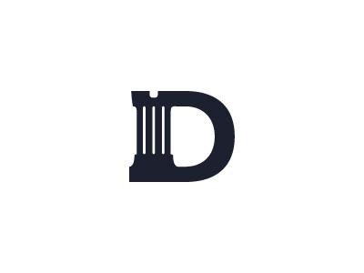 D law letter logo logotype