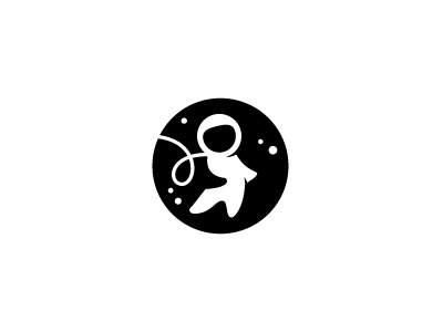 Future Crew astronaut explorer illustration logo logotype space