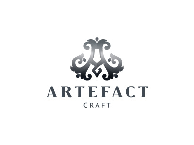 Artefact Craft artifact beer coat of arms heraldry kraft letter lettering logo metal monogram premium style