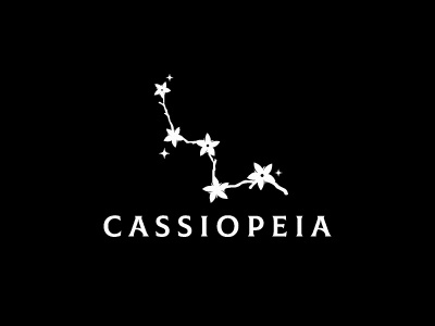 Cassiopeia cassiopeia constellation flowers logo logotype nature sakura space tree