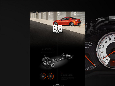 Toyota 86 ui ux web web design website