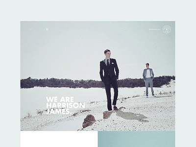 Harrison James Website design fashion mens mensware site suit tailor ui ux website