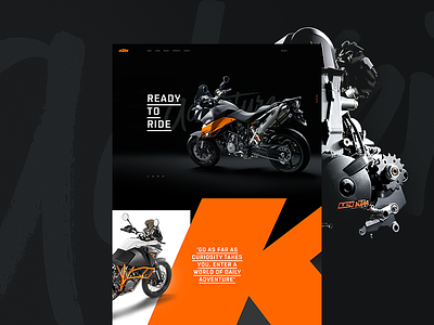 KTM Teaser design ui ux web web design website