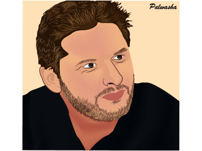 ShahidAfridi design illustration vector