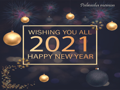 Happy New Year 2021 poster design illustration poster