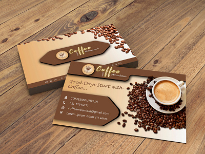 Visiting card for coffee shop animation branding design graphic design illustration logo ux vector visiting card