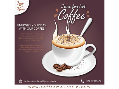Poster for Coffee branding design graphic design illustration logo poster typography vector