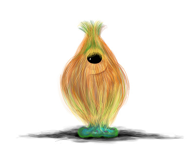 Pineapple Fur furry furry monster getcreativewithprocreate illustration pineapples