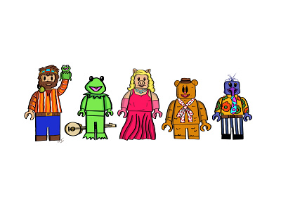 Minifigure Concept of Jim Henson and the Muppets