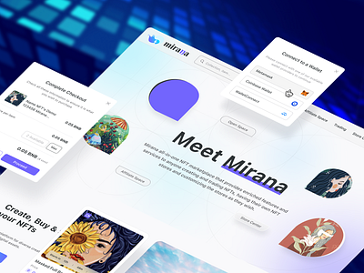 Mirana market page app design graphic design illustration ui ux vector