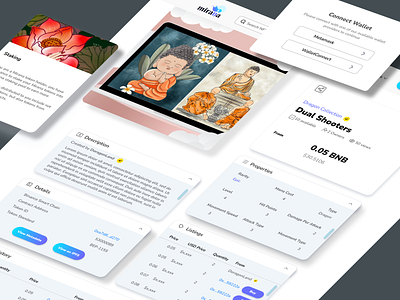 UI Design Detail app blockchain design graphic design illustration market nft typography ui ux web