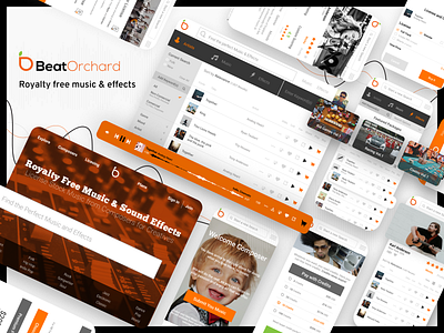 BeatOrchard app catalog effects logo music royalty sound stock web