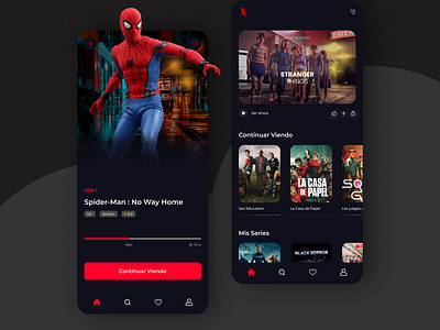 Netflix Redesign App by Sebastián Pérez