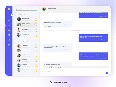 Inso Redesign | Chat adobe xd app web chat business chat web dashboard web design design ui design ux design web figma ui ux