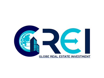 GREI globe realestate investment finance globe investment minimalist logo realestate