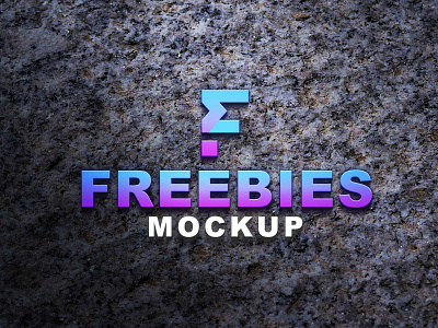 Latest Freebies 3D Logo Mockup