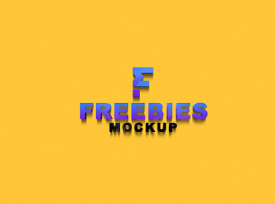 Latest 3D Logo Mockup design free free mockup graphic logo mockup new premium psd psd mockup