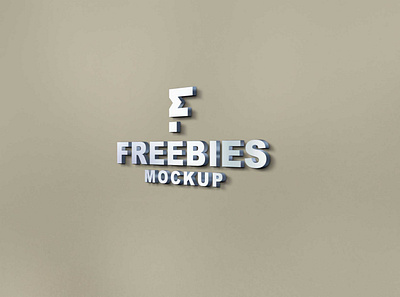 Plain FreeBies 3D Logo Mockup 2021 design free free mockup graphic mockup new premium psd psd mockup