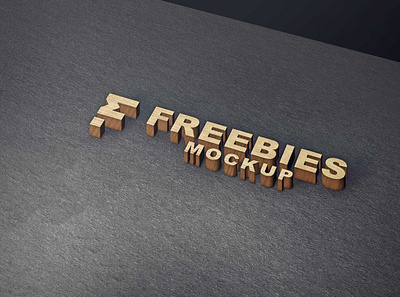 Wood Block Freebies Logo Mockup 2021 design free free mockup graphic mockup new premium psd psd mockup