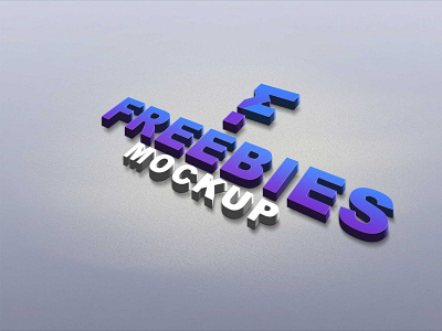 New Freebies 3D Logo Mockup 2021