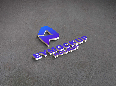 New Simple 3D Logo Mockup 2021 design free mockup graphic logo mockup new premium psd psd mockup