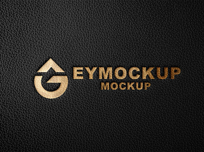 Luxury Leather Logo Mockup 2021 design free mockup graphic logo mockup new premium psd psd mockup