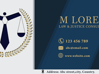 Law Firm Business Card business card design creative design design graphicdesign visiting card web