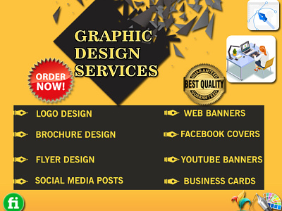 Graphic Design Services Available banner brochure businesscards creative design design facebook flyer graphicdesign logo socialmedia web youtube